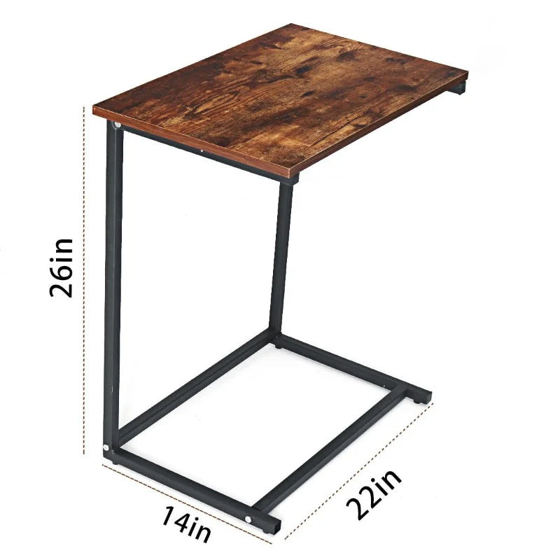 Straight Rectangle Coffee Office laptop Bedroom Side Table (MDF)